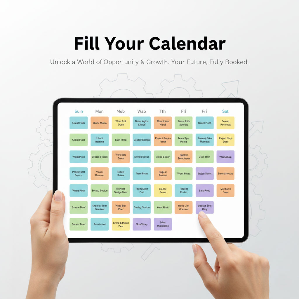 Calendar booking graphic